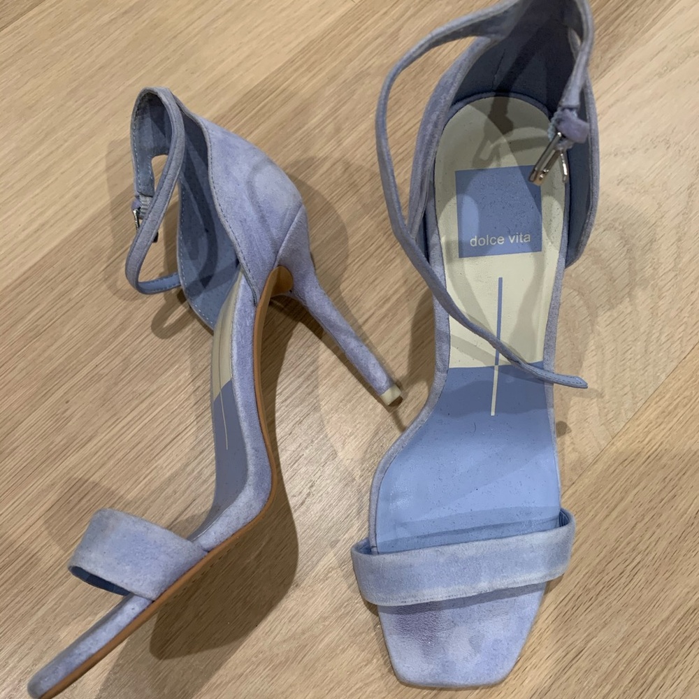 Dolce Vita Suede Blue Heels